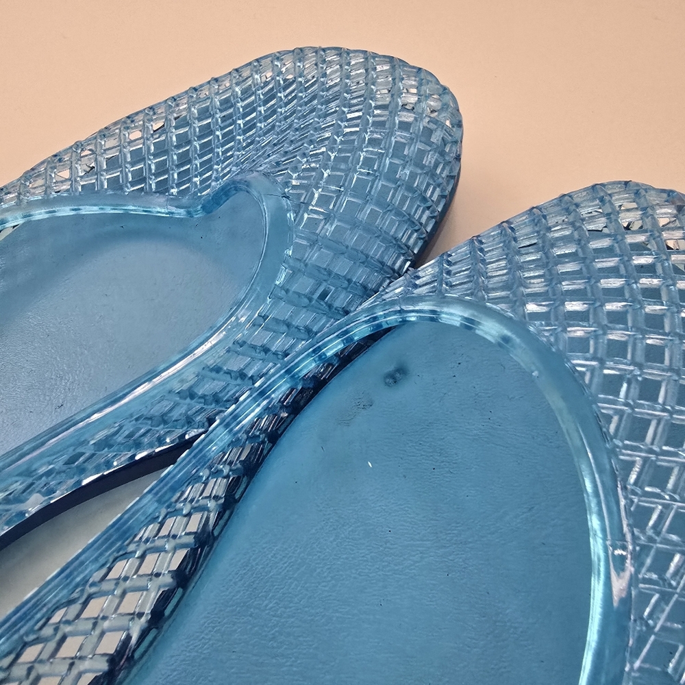 Jeffrey Campbell Suni Jelly Flats Blue Size 7 - Picture 9 of 10